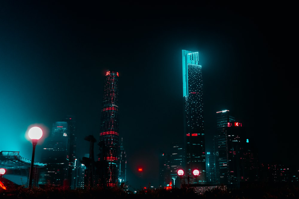 Night View of China’s Commercial Hub