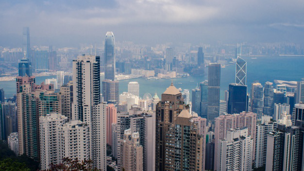 Skyscrapers in the city of Shanghai, China