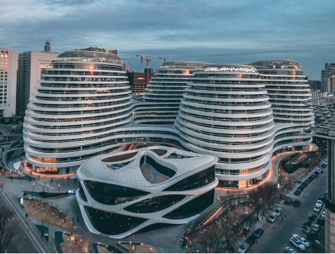 a business hub in Beijing with many domestic and foreign-owned firm headquarters